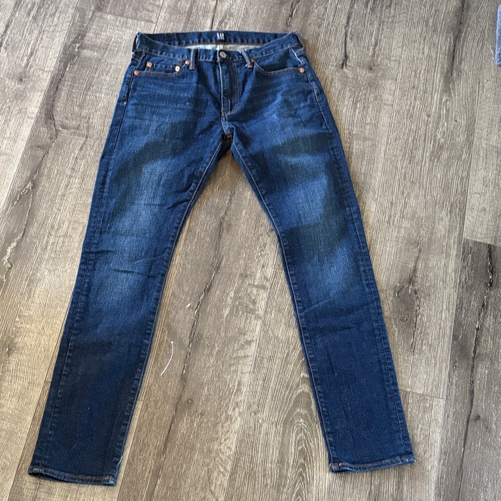 GAP Men's Dark Blue Slim Jeans